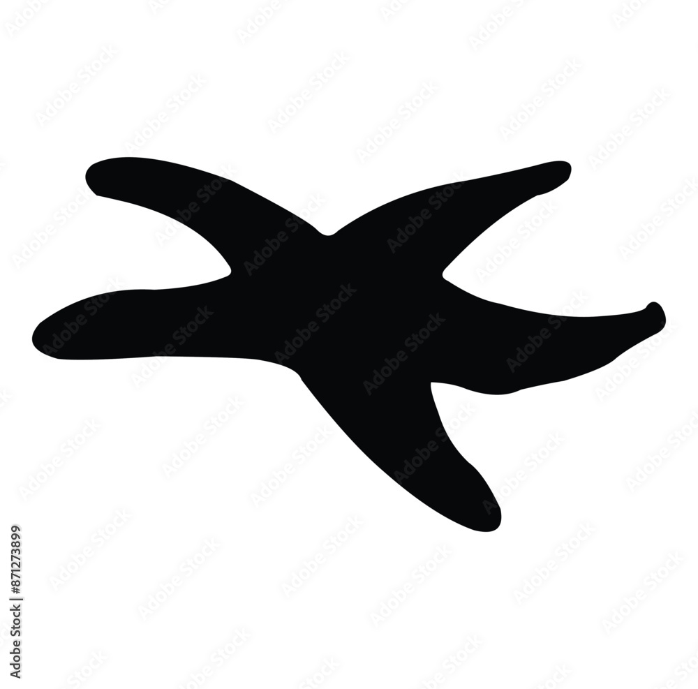 starfish silhouette vector design. black and white. starfish silhouette vector design. black and white.