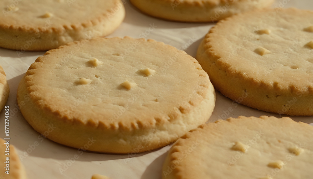 closeup of shortbread cookies closeup of shortbread cookies