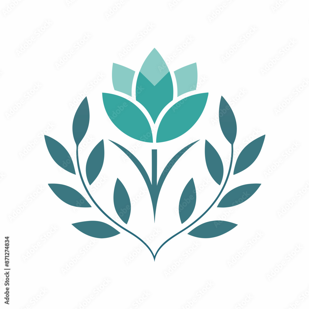 Flower logo vector art illustration.
Flower logo vector art illustration.
