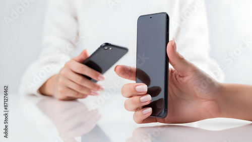 person using phone