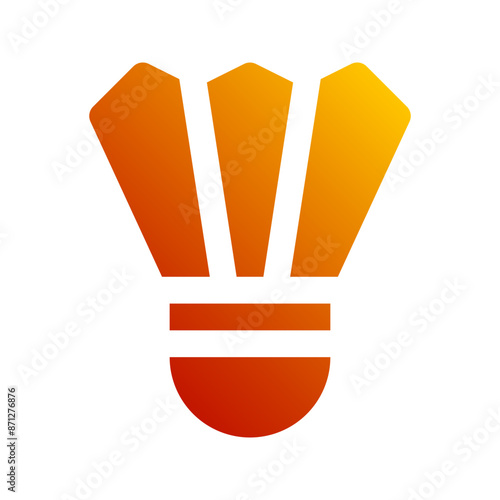 shuttlecock gradient icon