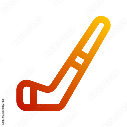 hockey stick gradient icon