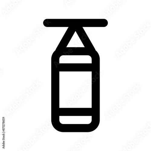 punching bag line icon