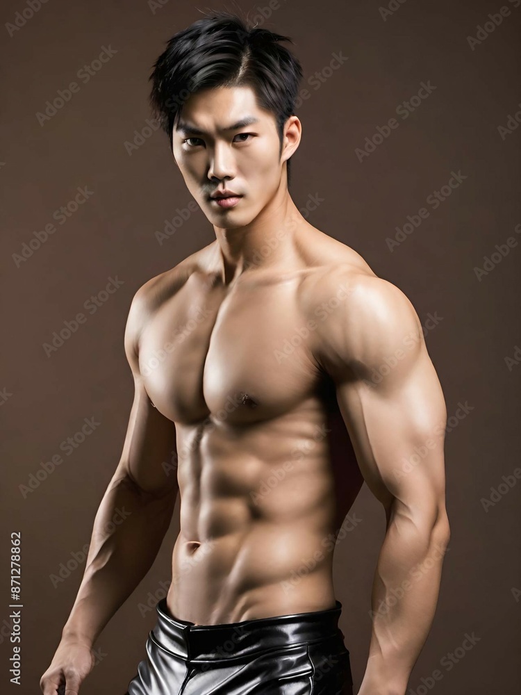 asian handsome man posing in studio asian handsome man posing in studio