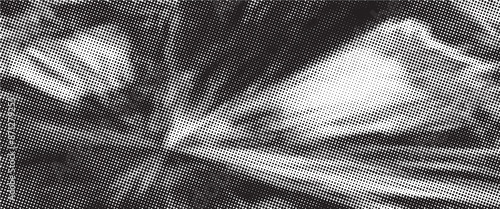 Monochrome gradient halftone dots background. Vector illustration. Abstract grunge dots on white background modern style