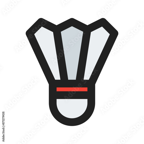 shuttlecock line color icon