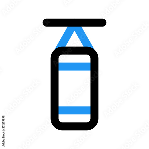 punching bag line color icon