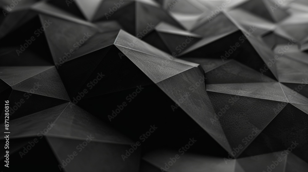 Abstract black and white polygonal background. Abstract black and white polygonal background.