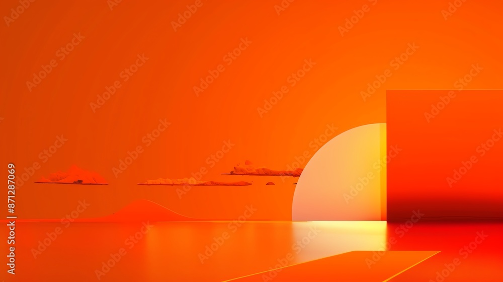 Rust orange minimalist background with space above for text flat design front view industrial theme animation Splitcomplementary color scheme Rust orange minimalist background with space above for text flat design front view industrial theme animation Splitcomplementary color scheme