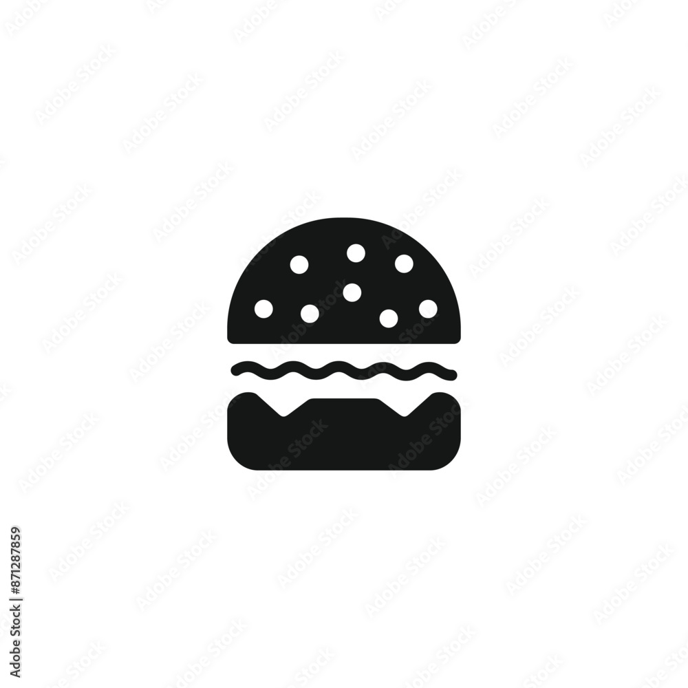 Burger icon vector. EPS 10 editable vector Burger icon vector. EPS 10 editable vector