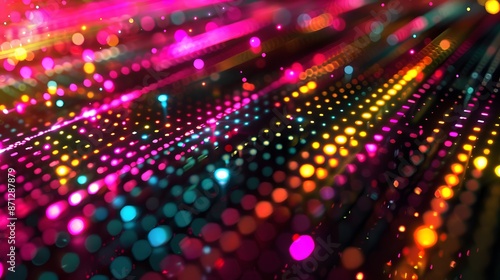 Wallpaper Mural abstract neon technology background Torontodigital.ca