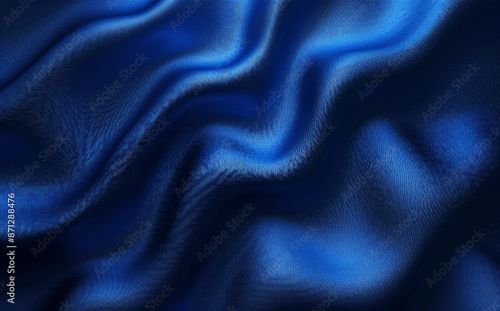 Elegant Navy Blue Satin Abstract Background with Smooth Texture and Wavy Pattern. Shiny Silk Fabric with Soft Folds. Luxury Drapery for Design. Dark Metallic Glow. Elegant Navy Blue Satin Abstract Background with Smooth Texture and Wavy Pattern. Shiny Silk Fabric with Soft Folds. Luxury Drapery for Design. Dark Metallic Glow.