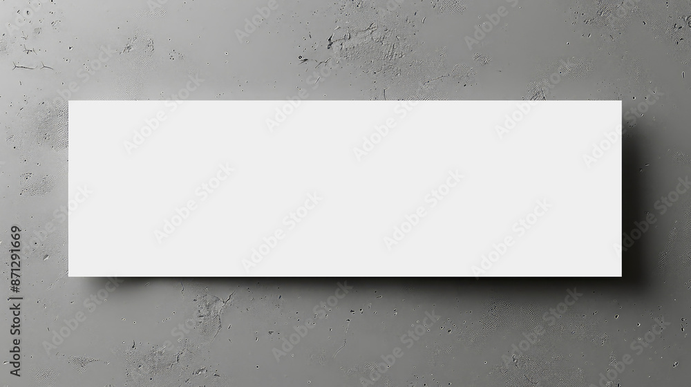 Obraz premium Blank white card design mockup