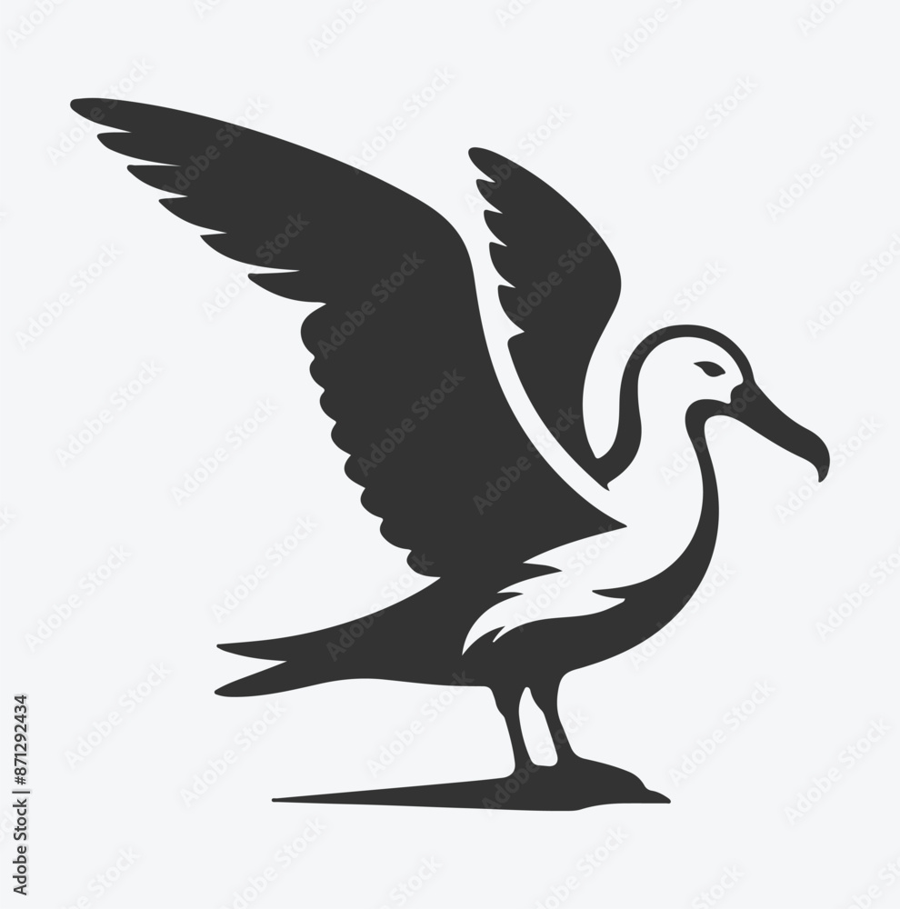 Majestic Albatross Silhouette Collection, Ideal for Art and Design Enthusiasts Majestic Albatross Silhouette Collection, Ideal for Art and Design Enthusiasts