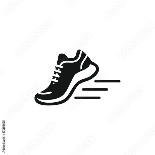 Running shoes icon vector. EPS 10 editable vector
