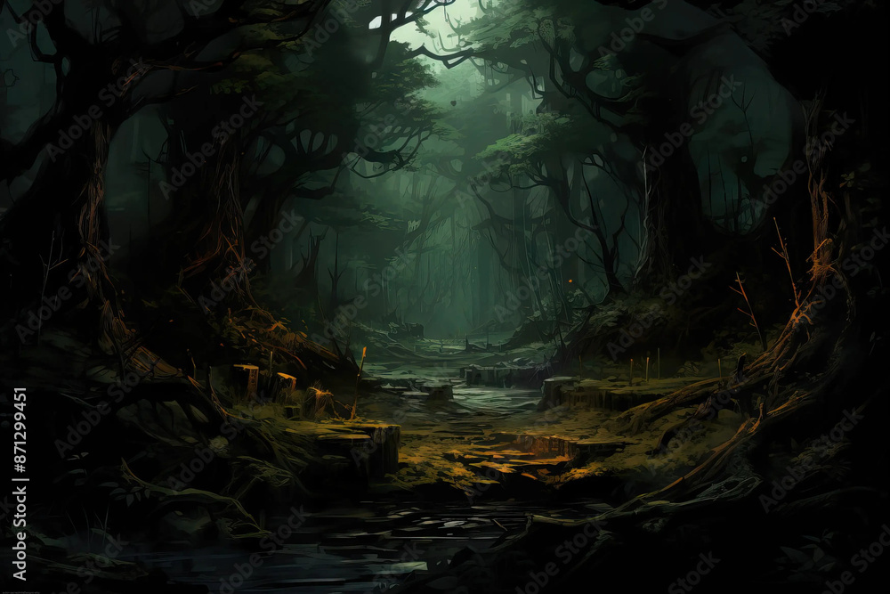 Shadowwood Forest: Enchanted Realms of Dark Fantasy Fantasy wallpaper Shadowwood Forest: Enchanted Realms of Dark Fantasy Fantasy wallpaper
