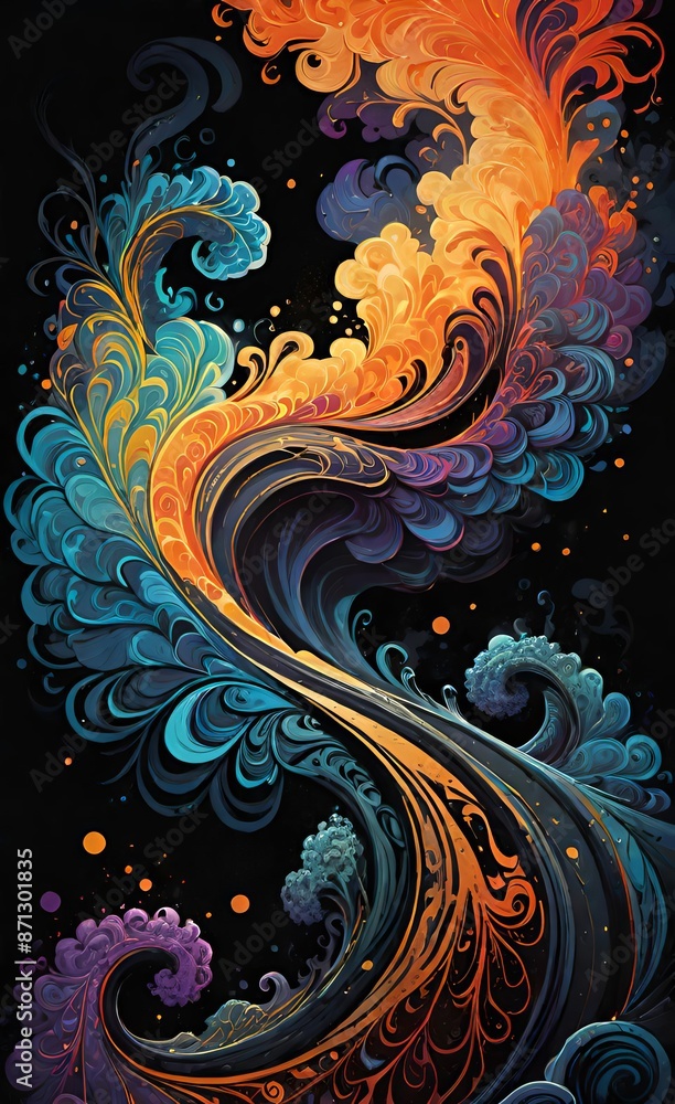 abstract background with swirls abstract background with swirls