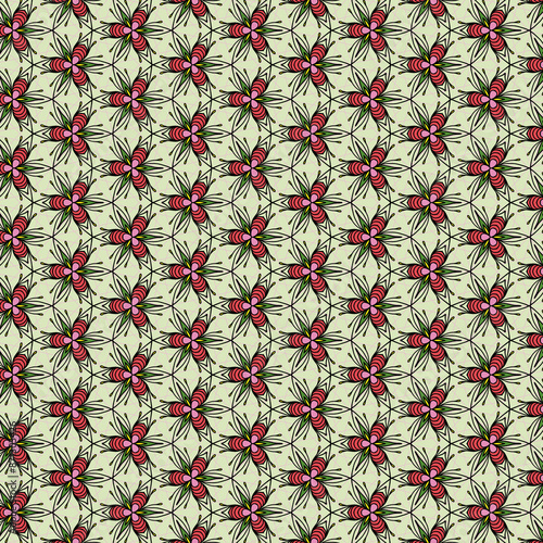 abstract Background flowers on green 