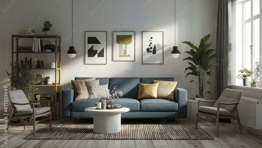 modern living room with furniture modern living room with furniture