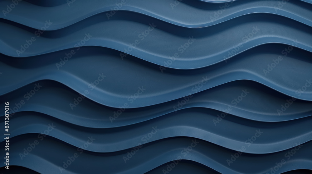 Blue Wavy Stripes Pattern Abstract Background Blue Wavy Stripes Pattern Abstract Background