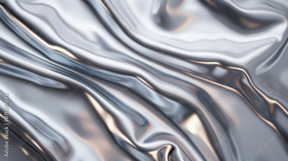 Abstract Silver Wavy Stripes Pattern Background Abstract Silver Wavy Stripes Pattern Background