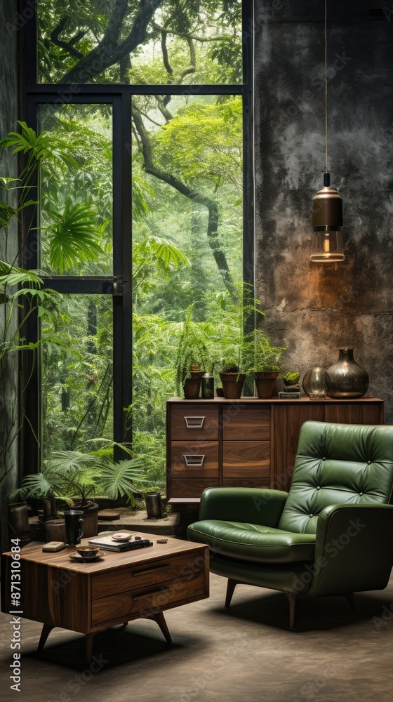 a window with a view of the forest a window with a view of the forest
