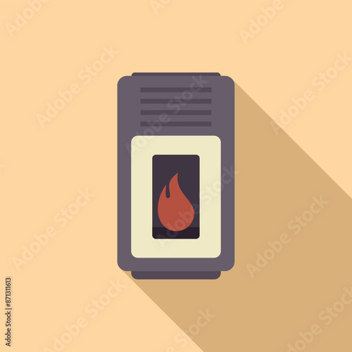 Modern gas boiler heating water for central heating system, providing warmth and comfort