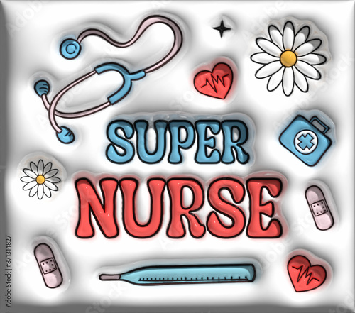 Super Nurse 3d Tumbler 20oz, 3d Tumbler Nurse