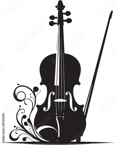 Violin Silhouette vector illustration