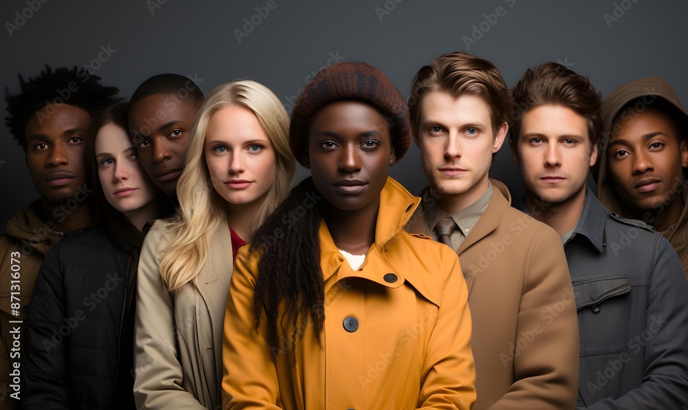 group of multiracial people group of multiracial people