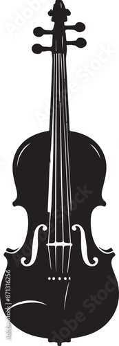 Violin Silhouette vector illustration