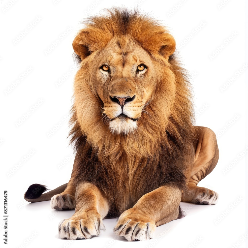 Lion isolated on white background Lion isolated on white background