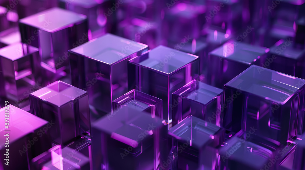 Geometric purple abstract background with transparent horizontal lines Geometric purple abstract background with transparent horizontal lines