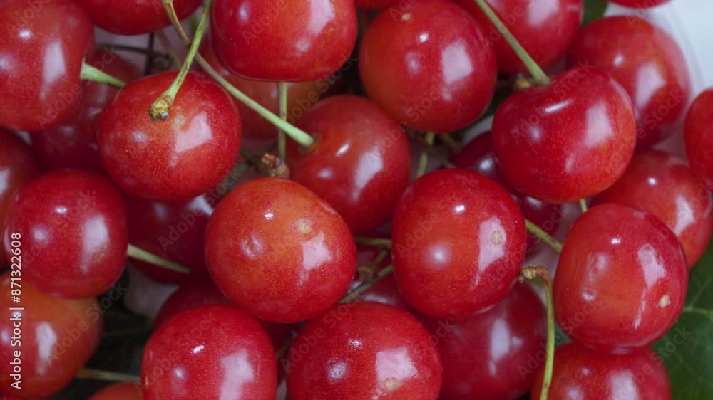 Close up shot Red Cherry fruit on wooden background, Japanese Red highest variety of Yamagata cherries on white table. Close up shot Red Cherry fruit on wooden background, Japanese Red highest variety of Yamagata cherries on white table.