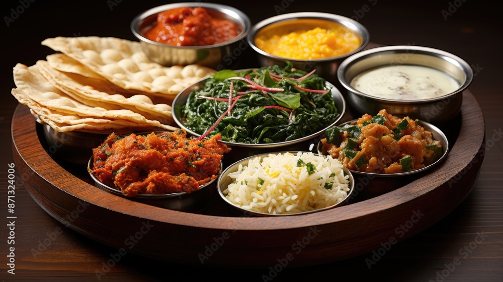 a tray of food with different flavors of rice and vegetables. a tray of food with different flavors of rice and vegetables.