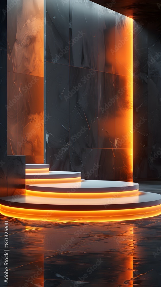 3d rendering podium platform 3d rendering podium platform