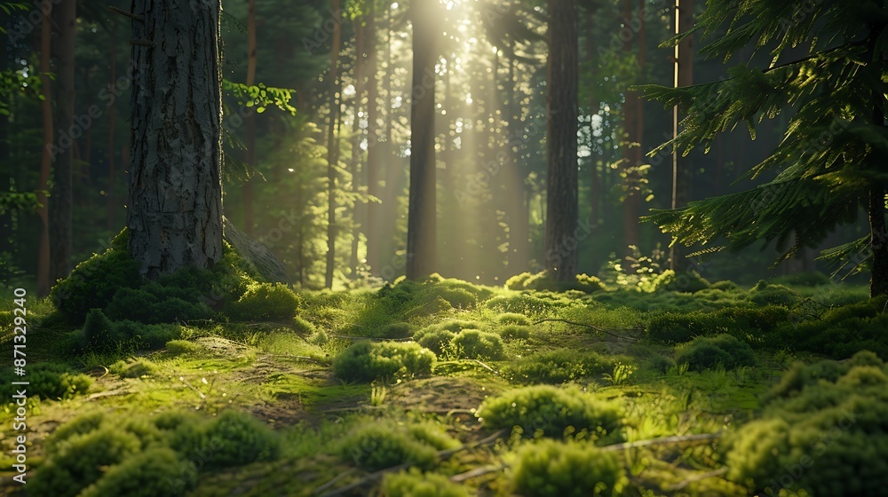 morning in the woods morning in the woods