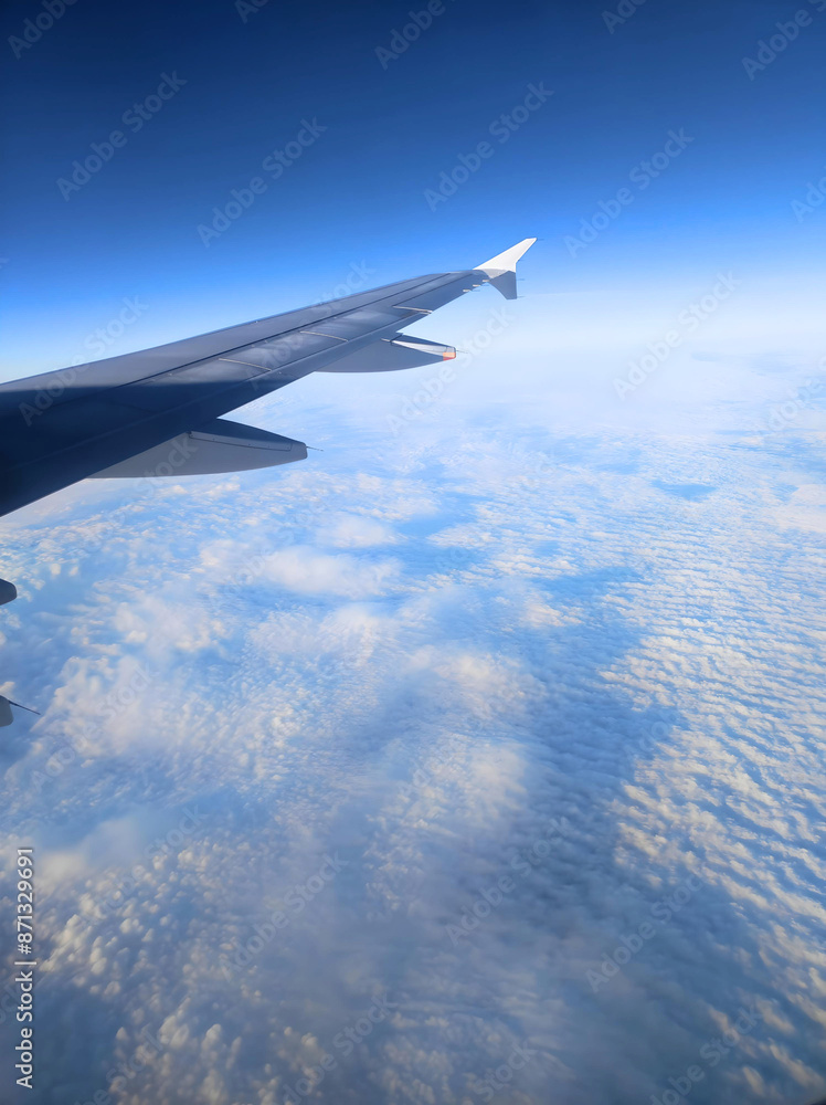 Fototapeta premium view from airplane window