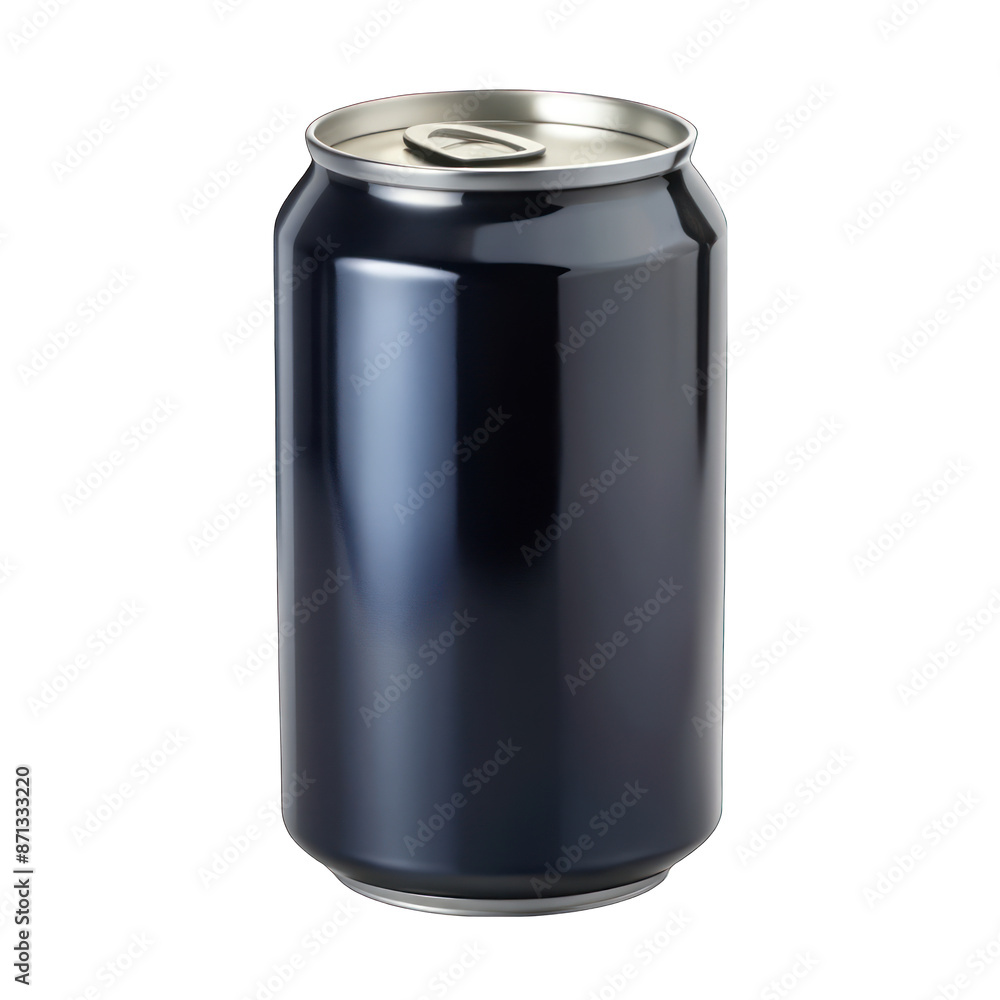 Black soda can isolated on transparent background Black soda can isolated on transparent background