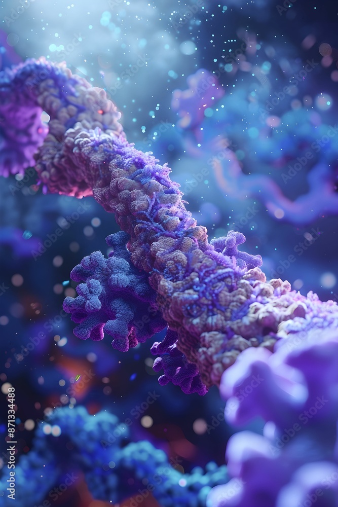 Obraz premium Pleiotropy is when one gene affects multiple traits. It involves genetics, mutations, phenotypes, and impacts DNA, RNA, protein functions, and development pathways.