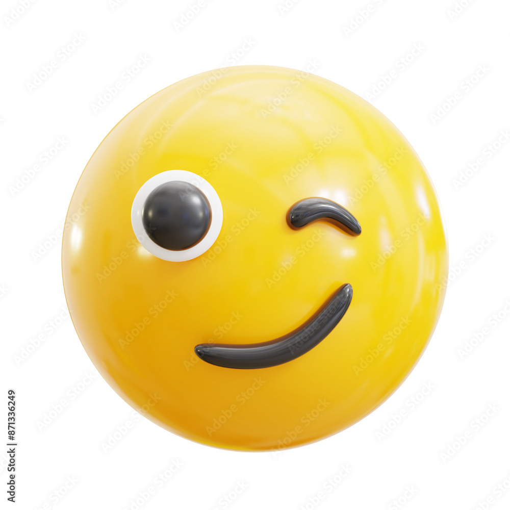 Fototapeta premium 3D Emoticon