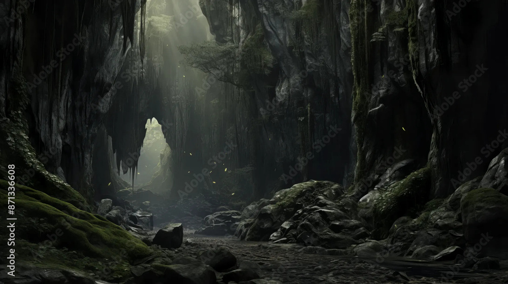 Giants in an Enchanted Cavern of Wonders Fantasy wallpaper Giants in an Enchanted Cavern of Wonders Fantasy wallpaper