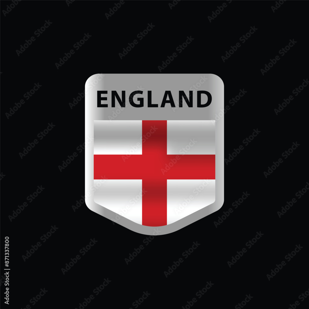 Emblem logo icon england nation flag design vector Emblem logo icon england nation flag design vector