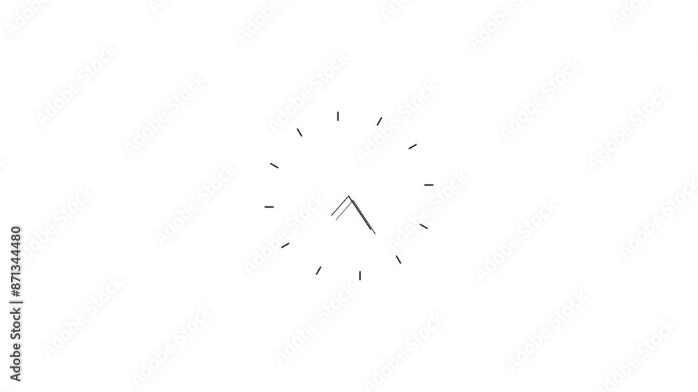 Stopwatch clock animation, stop watch clock animated on white background. Stopwatch clock animation, stop watch clock animated on white background.