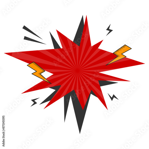 Retro Pow Comic Effect Vector