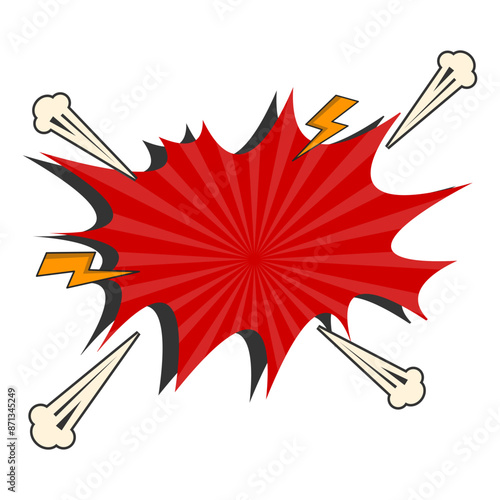 Retro Pow Comic Effect Vector