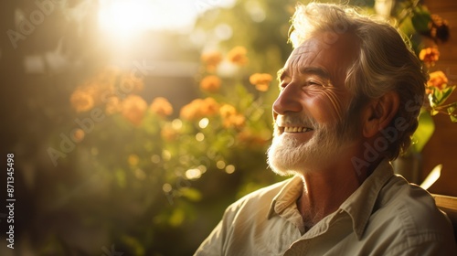 Senior man enjoying a peaceful moment  © CStock