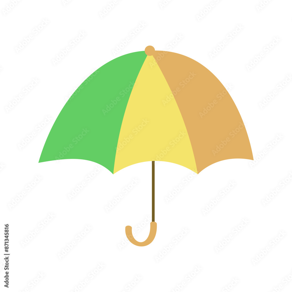 Flat umbrella illustration. Cartoon umbrella. Vector format file. Flat umbrella illustration. Cartoon umbrella. Vector format file.
