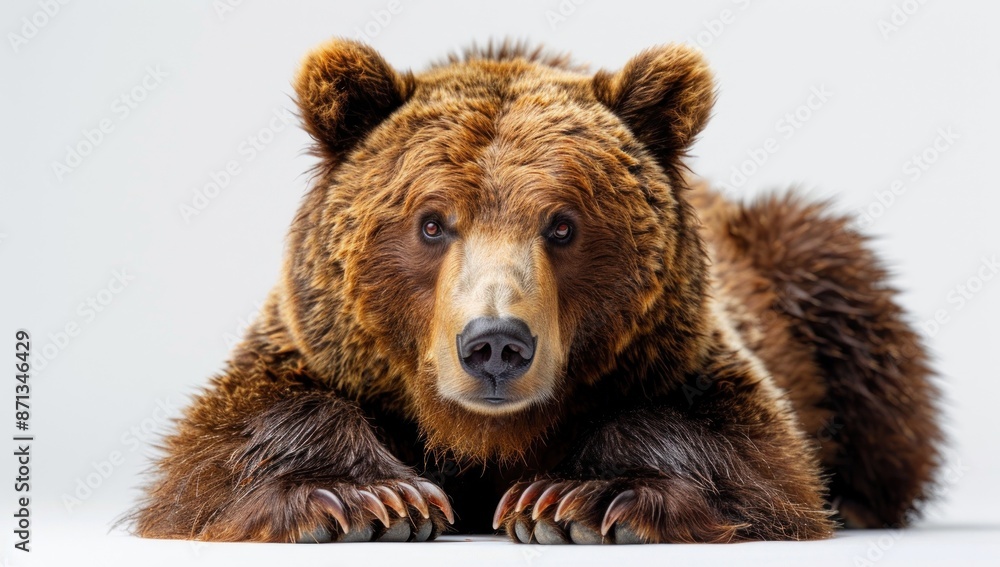 Portrait of a Brown Bear with Powerful Claws Portrait of a Brown Bear with Powerful Claws