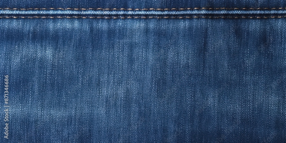 Blue Denim Fabric Close-up Texture Blue Denim Fabric Close-up Texture